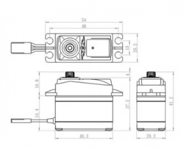 Servo Savöx SH-1290MG Standard 40/50N 0,06s
