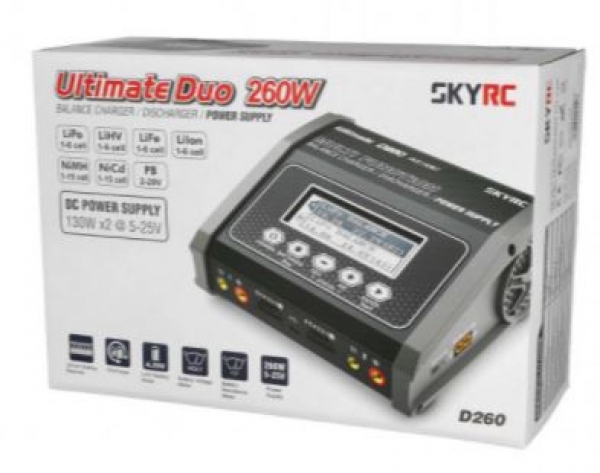SK100157 SkyRC DUO-LADER D260 AC/DC 2x130W