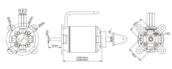 SP-C4250-06 BL-Motor SPITZ 3550-06 800kv 2-5S