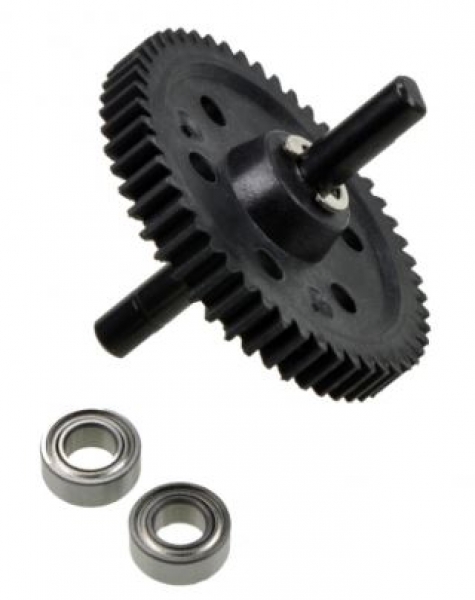 405298 FY10 Hauptzahnrad m. Welle + 2xBB 5x10