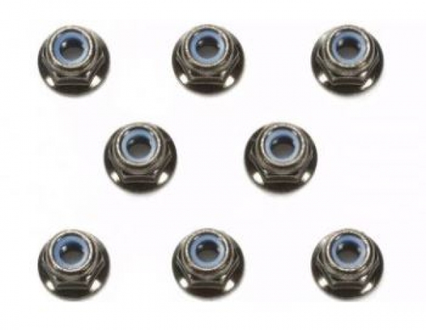 54642 M4 Radmuttern (Stopp-Muttern) 4mm schwarz eloxiert