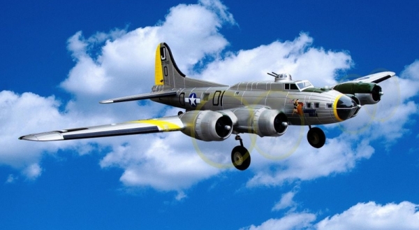 210658 B-17 Flying Fortress EPO 1875 mm silber PNP