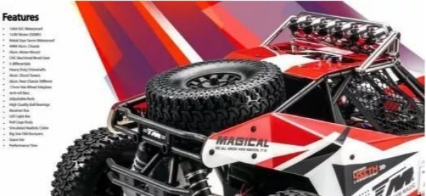 TM560016R  4SETH 1:8 / 4WD RTR rot/weiß