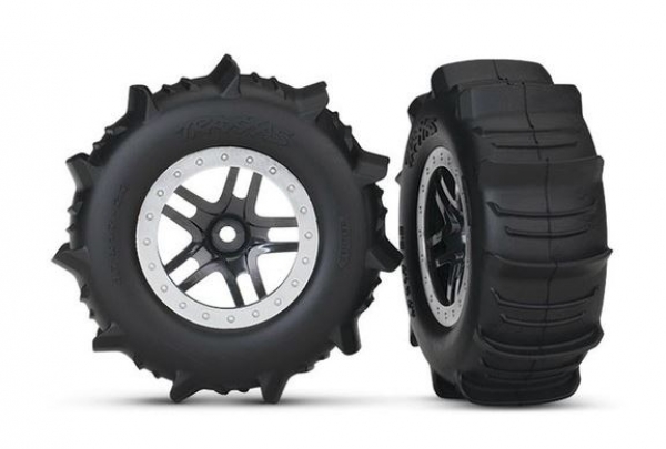 TRX5891 Reifen/Felgen TRX SCT Paddle chrome TSM
