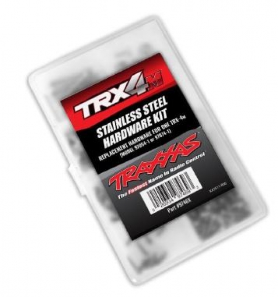 TRX9746X TRX4m Hardware-Kit Stainless komplett