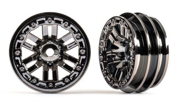 TRX9768-BLKCR TRX4m Felgen 1.0 schwarz-chrome 2 Stück
