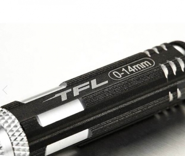 TT1604-04BK Lexanbohrer 0-14 mm Alugriff/schwarz