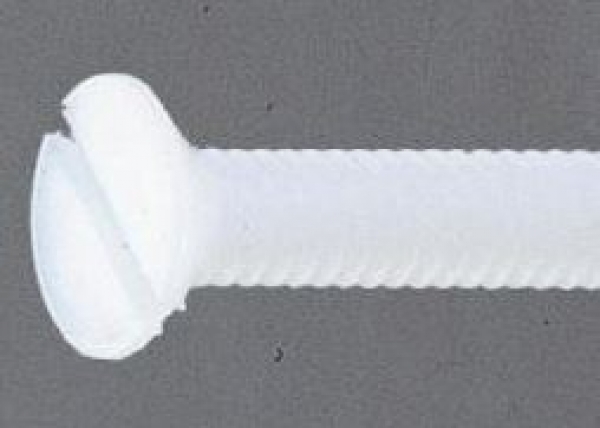 10753 M5x20 Senkschrauben mit Schlitz Nylon 10 Stück