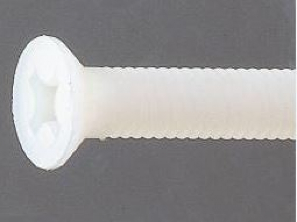10778 M5x30 Senkschrauben Nylon mit Kreuzschlitz 10 Stück