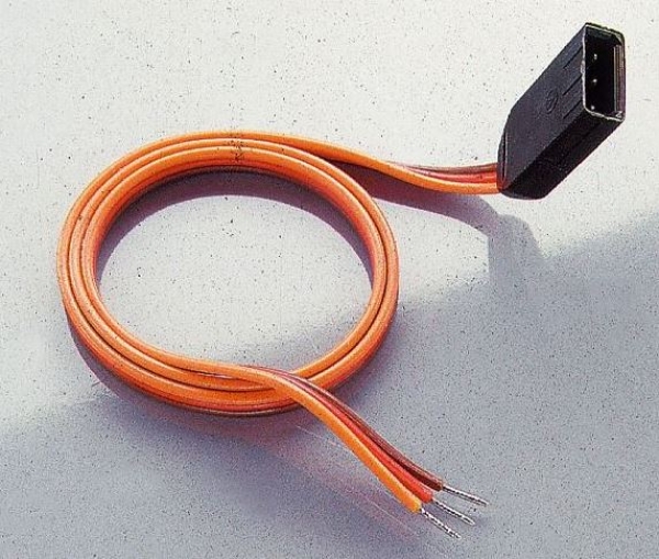 65009 Servo-Gegenkabel  JR 0,3mm² Gold