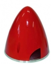 25195R Spinner Ø 95 mm Kunststoff rot mit Aluminium Grundplatte