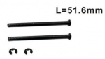 002-6538-H014 Querlenkerstifte Ø 3mm / Länge 51,6mm 2 Stück + E-Ringe