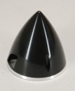Spinner 70mm K/ALU-Rückplatte schwarz