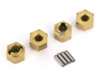 TRX9750X TRX4m Radmitnehmer 7mm-Hex Messing