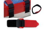 A86090 Klettgurt 190x25mm (D35) rot/schwarz 2 Stück