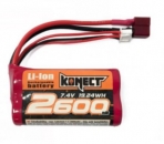 KN-LI0742600 Li-IO 7,4/2600 Konect 18650 Deans/XH