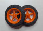 735356 Räder 45/9mm UL/Speichen orange 1 Paar