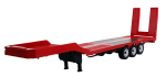 22742 Tieflader-Sattelauflieger Dreiachser für Scania 1:18 rot