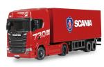 22783 Mini-Scania 730 S mit Kofferauflieger proportional 4WD 1:64 RTR rot