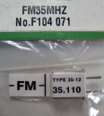 F104071 Empfänger-Quarz FM 35 MHz Kanal 71