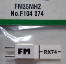 F104074 Empfänger-Quarz FM 35 MHz Kanal 74