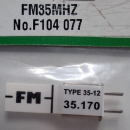 F104077 Empfänger-Quarz FM 35 MHz Kanal 77
