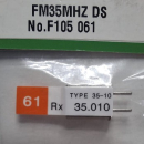 F105061 Empfänger-Quarz FM-DS 35 MHz Kanal 61