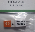 F105065 Empfänger-Quarz FM-DS 35 MHz Kanal 65