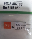 F105077 Empfänger-Quarz FM-DS 35 MHz Kanal 77