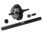 GPMTXMM4712BK Stahl Mitteldifferential komplett mit Alu Zentral Antriebswelle schwarz