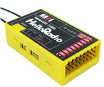 HelloRadio HR8E ELRS 2,4GHz Empfänger - 9 Kanäle gelb