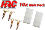HRC9084B Tamiya Stecker (Akku) vergoldet 10 Stück