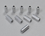 1013610 Quetschhülsen 2,0mm Rund silber 10St.