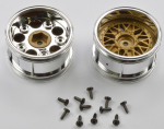 50549 1:10 Felgen (2) Chrom/gold 2-teilig 30mm