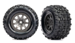 TRX10770-GRAY Reifen/F. TRX Mini-Maxx/Heck Std. Grau 2 Stück