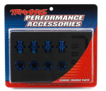 TRX6856X Radmitnehmer mit Mutter 17mm verzahnt blau