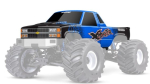 TRX7697-BLUE Karosserie X-Maxx-MT Chevy K1500 blau mit Aufkleber TRAXXAS
