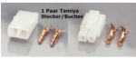 60654 Tamiya Stecker/Buchse 1 Paar