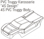 Karosse 1:8 /Truggy Basher 4S-Design schwarz