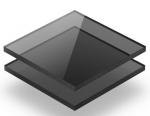80459 ABS-Platte Rauchglas transparent 600x200x2,0 mm