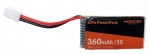 10022 Lipo 3,7/360 MDX 37x20x8,5mm 