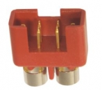 71312 6-Pol Stecker MPX rot mit Lötring