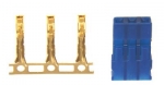 71420 Servostecker JR/BLAU Bausatz 10 Stück