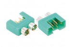 40011 6-Pol Stecker grün mit Ring 5 Stück