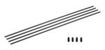 500908115 Antennenröhrchen schwarz 4 Stück + Kappen